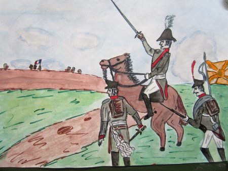 Детские рисунки Бородинское сражение 1812 года