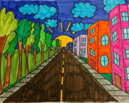 Перспектива в рисовании для детей