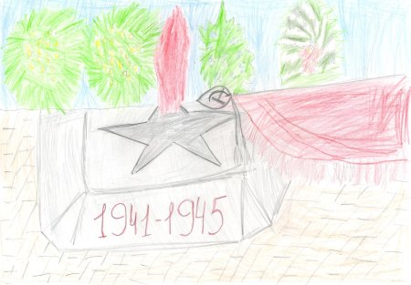 Детские рисунки про войну 1941-1945