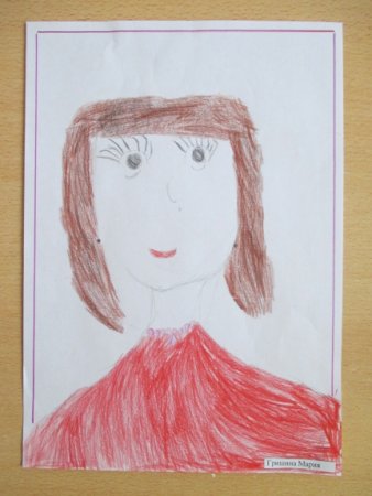 Портрет мамы в очках