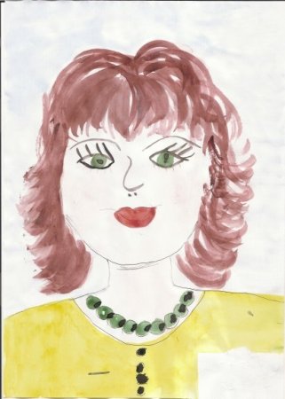 Рисунок на тему портрет мамы