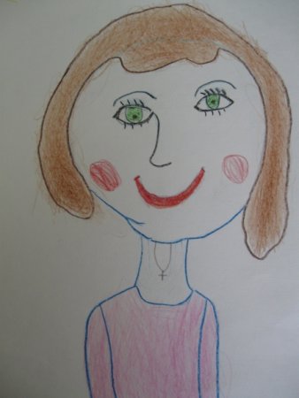 Детский рисунок мамы