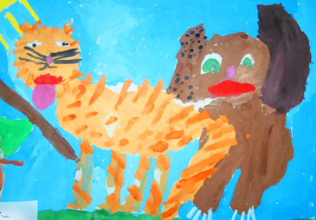 Рисунки домашних питомцев