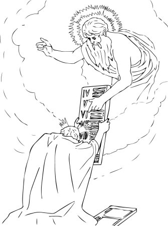 Иисус раскраска