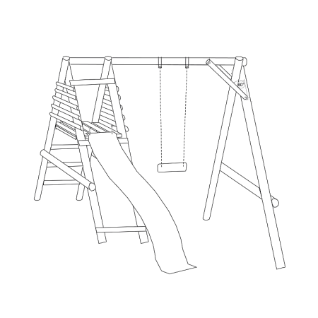 Качели раскраска для детей