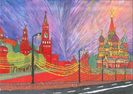 Московский Кремль рисунок