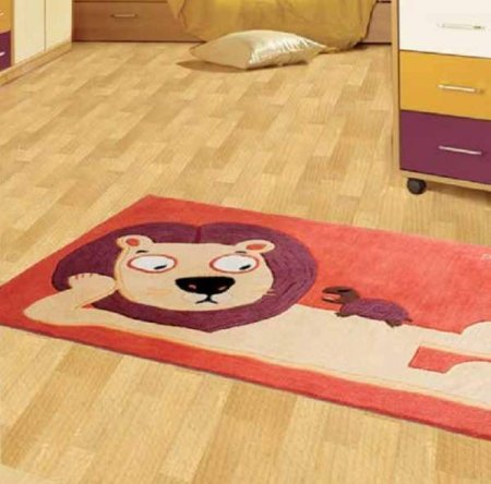 Детский ковер-Палас цветы 1177-51 голубой