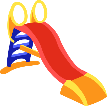 Детская горка мультяшная