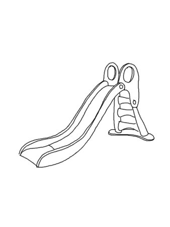 Горка раскраска для детей