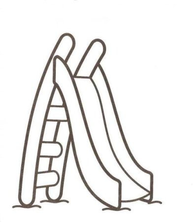 Горка раскраска для детей