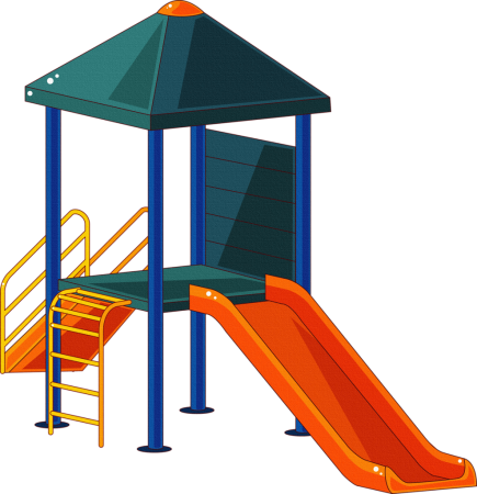 Детские площадки на прозрачном фоне