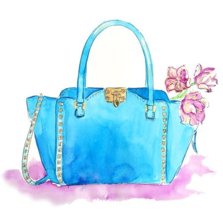 Сумка акварель