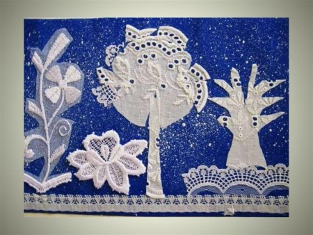 Зимнее панно в детский сад