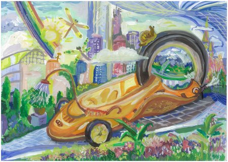 Машина будущего рисунок