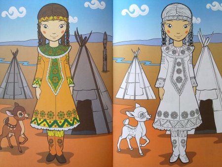 Народы России раскраска