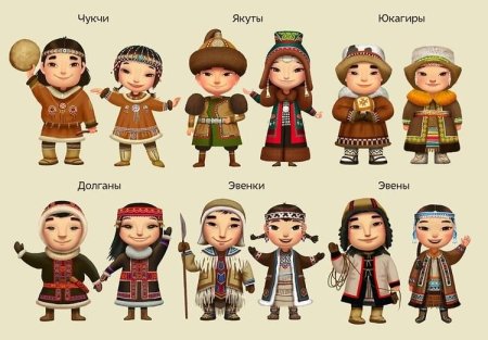Чукотский народный костюм раскраска