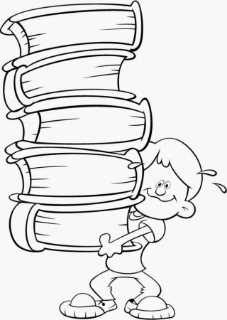 Стопка книг для раскрашивания