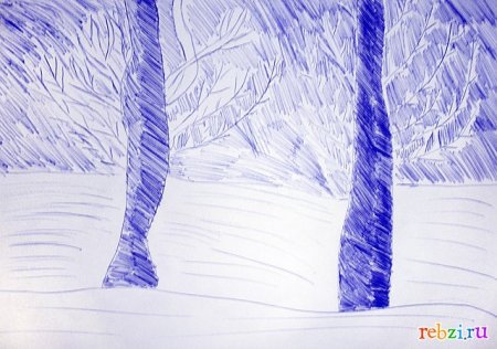 Вивальди зима рисунок детей