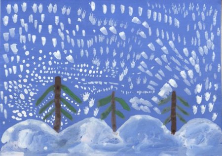 Рисование зима