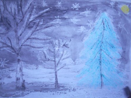 Зима Вивальди иллюстрация