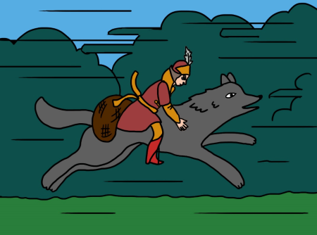 Иван Царевич и серый волк рисунок 3 класс