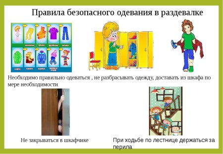 Правила поведения в детском саду