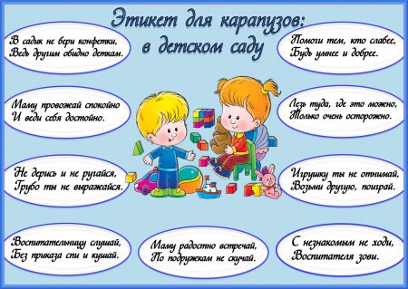 Этикет для дошкольников