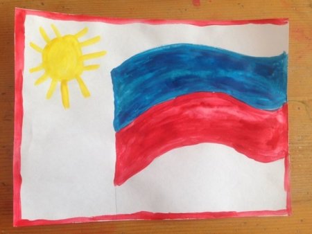 Детские рисунки ко Дню России