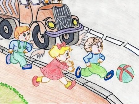 Рисунок по правилам дорожного движения