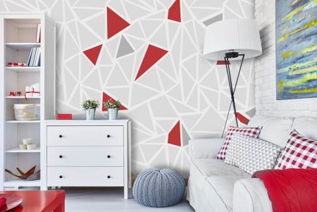 Фотообои с геометрическим рисунком
