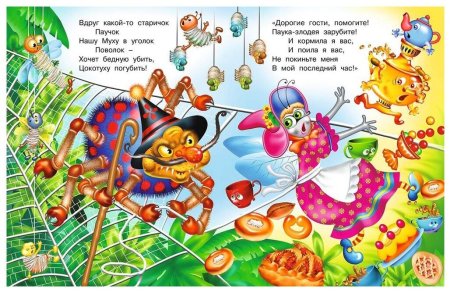 Муха Цокотуха иллюстрации Васнецова