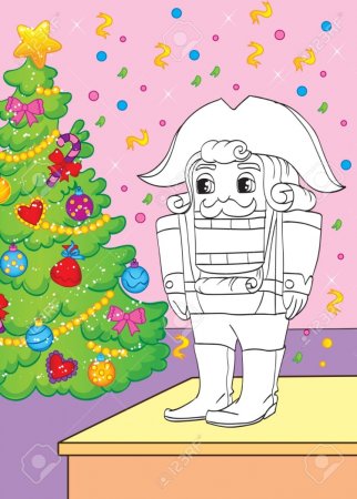 Щелкунчик раскраска