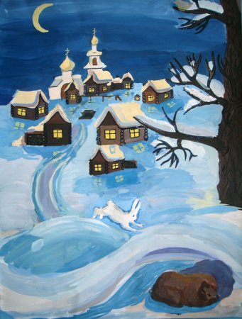 Рисование новый год старшая группа