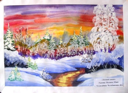 Рисунки на зимнюю тематику