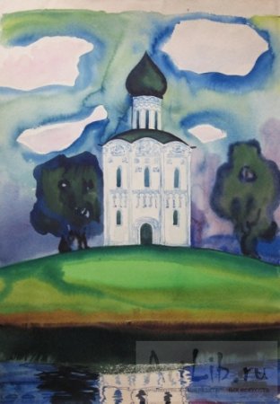 Детские рисунки храма Покрова на Нерли
