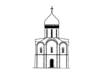 Храм Покрова на Нерли во Владимире раскраска