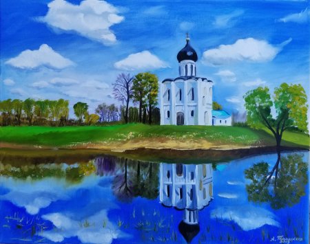 Церковь Покрова на Нерли рисунок карандашом