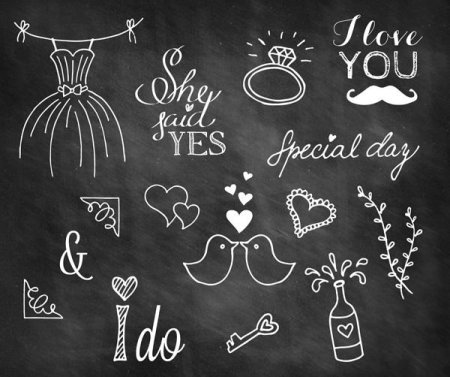 Фон нарисованный мелом