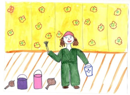 Выставка рисунков профессии