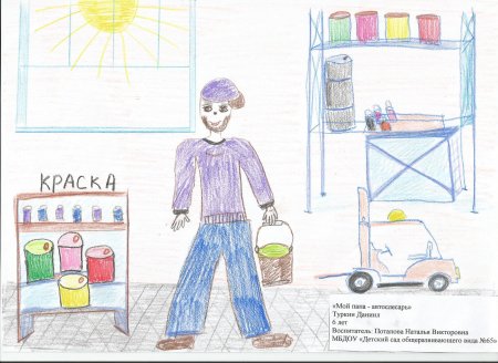 Детские рисунки воспитатель