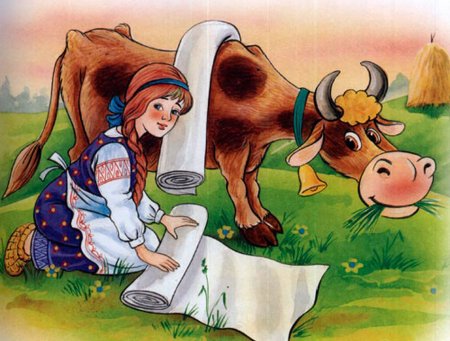 Рис. К сказке крошечка Хаврошечка