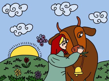 Крошечка-Хаврошечка сказка рисунок детский