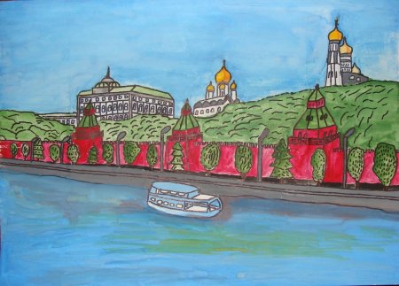 Рисунки Москвы детские