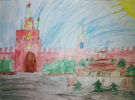 Москва рисунок
