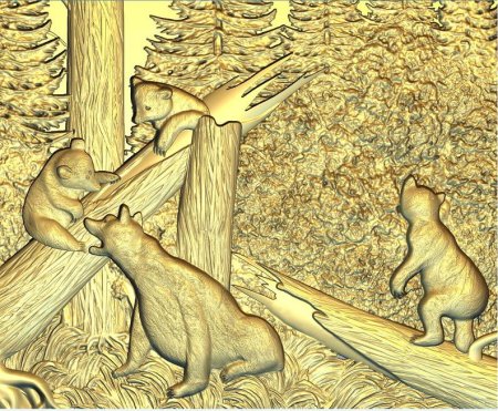 Утро в Сосновом Бору карандашом