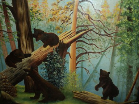 Васнецов медведи в Сосновом Бору