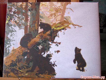 Утро в Сосновом Бору рисунок