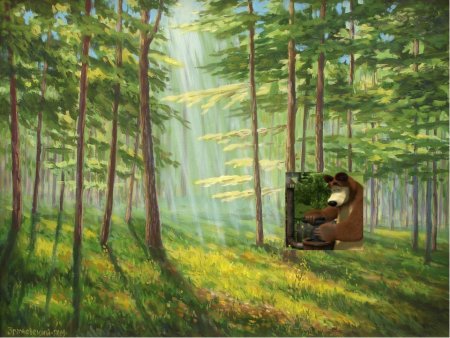 Утро в Сосновом лесу картина Шишкина