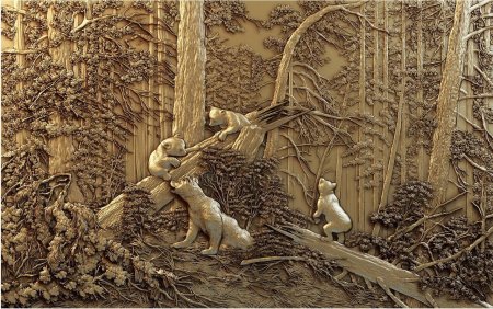 Утро в Сосновом лесу картина по номерам