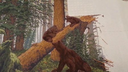 Вышивка крестом Сосновый Бор Шишкин